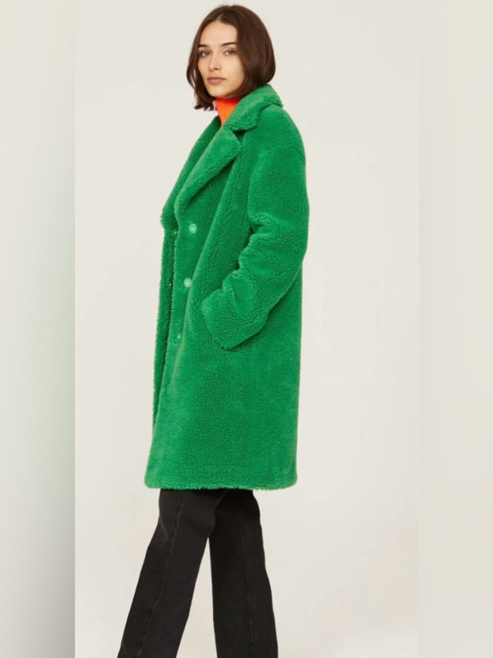STAND Studio Camille Cocoon Faux Fur Coat - rare color
